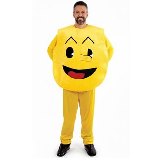 Disfraz Emoji Guiño Talla L - Traje Amarillo