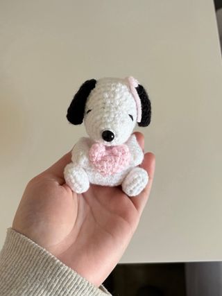 Figura Snoopy Crochet /Peluche Snoopy hecho a mano
