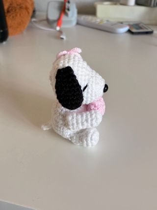 Figura Snoopy Crochet /Peluche Snoopy hecho a mano