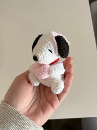 Figura Snoopy Crochet /Peluche Snoopy hecho a mano