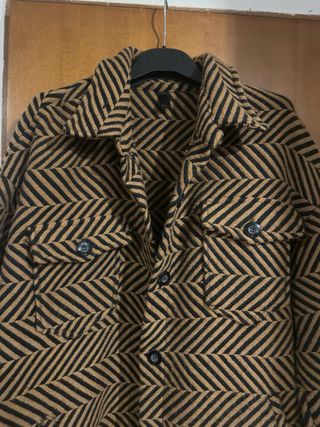 Cappotto fantasia chevron