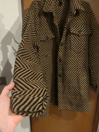 Cappotto fantasia chevron
