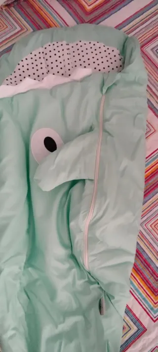 Saco bebé tiburón mint