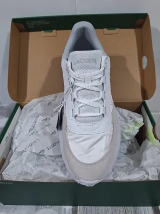 Zapatillas Lacoste Hombre T43 Blancas
