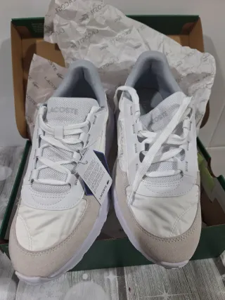 Zapatillas Lacoste Hombre T43 Blancas