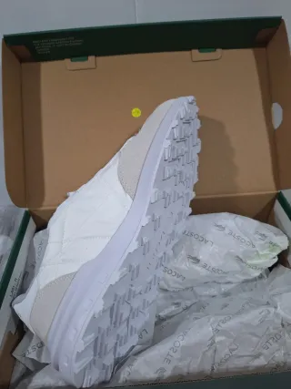 Zapatillas Lacoste Hombre T43 Blancas