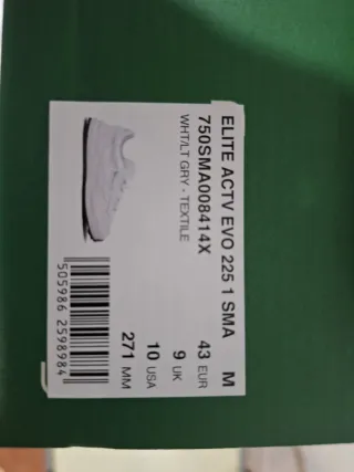 Zapatillas Lacoste Hombre T43 Blancas