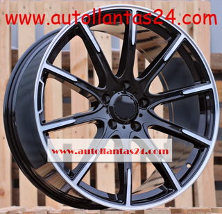 JUEGO DE 4 LLANTAS MERCEDES 8855 BLACK MET