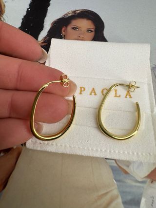 Pendientes PDPAOLA de plata y baño de oro