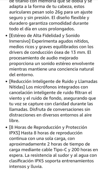 Auriculares Bone Conduction Deportivos