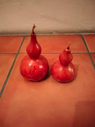 Cabaças decorativas envernizadas