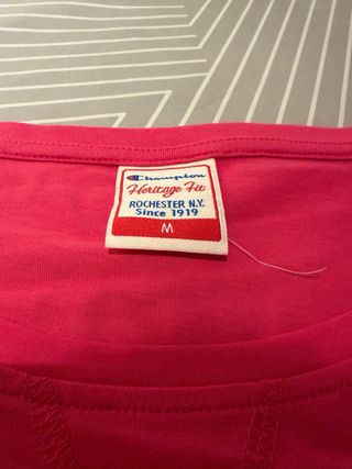 Camiseta Champion Mujer Roja Talla M