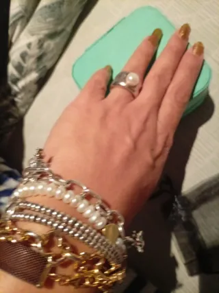 Anillo Tous Plata Duna Perla