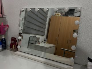 Espejo Tocador Flamingueo con Luces LED