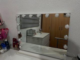 Espejo Tocador Flamingueo con Luces LED