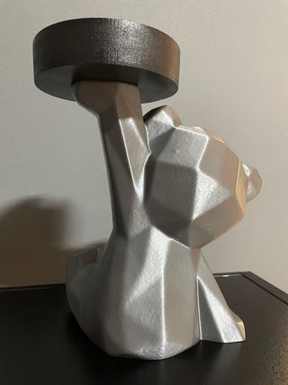 Bomboniera Orsetto Geometrico Argento