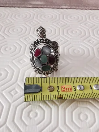 Anello Argento con Pietre Multicolor