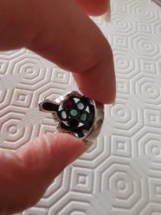 Anello Argento con Pietre Multicolor