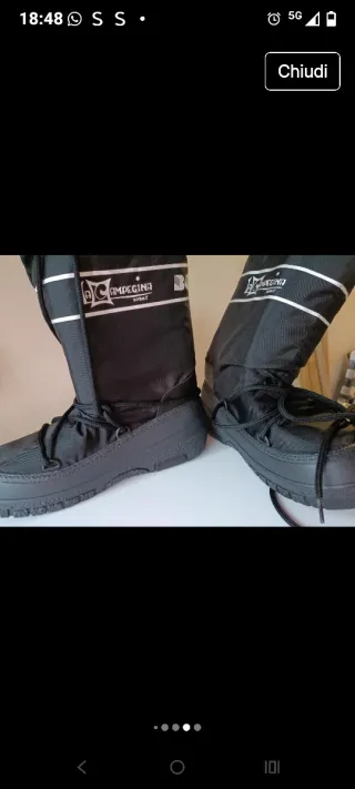 Scarponi da neve neri