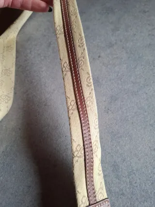 Borsa Blumarine beige inserti in pelle tracolla