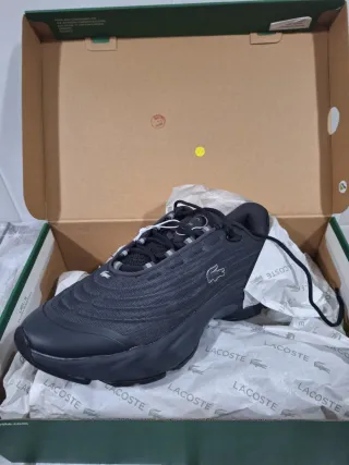 Zapatillas Lacoste Hombre T43 Negras Nuevas
