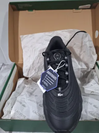 Zapatillas Lacoste Hombre T43 Negras Nuevas