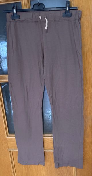 Pijama mujer rosa y marrón