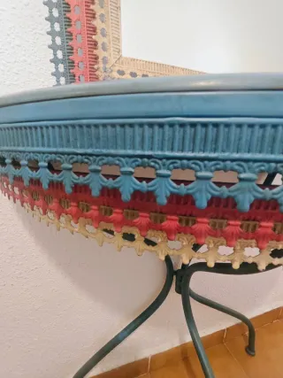 Mueble recibidor con espejo