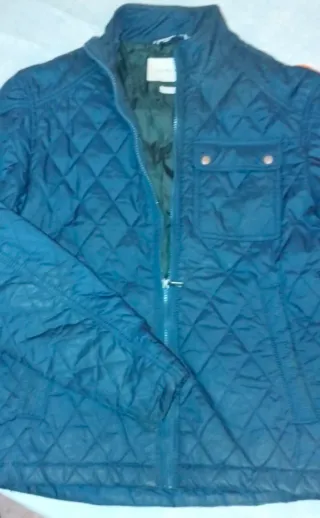 Abrigo acolchado Zara azul hombre