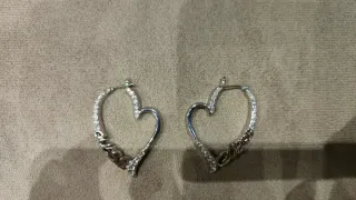 Pendientes Guess Corazón Plata