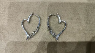 Pendientes Guess Corazón Plata