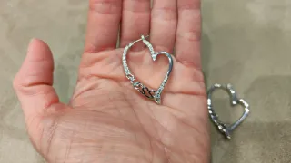 Pendientes Guess Corazón Plata