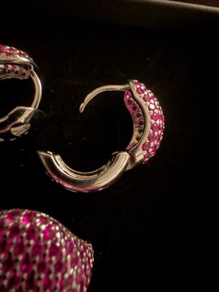 Conjunto Anillo y Pendientes Esmeraldas