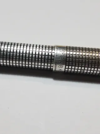 Parker 75 Cisele Argento Vintage Penna Sfera