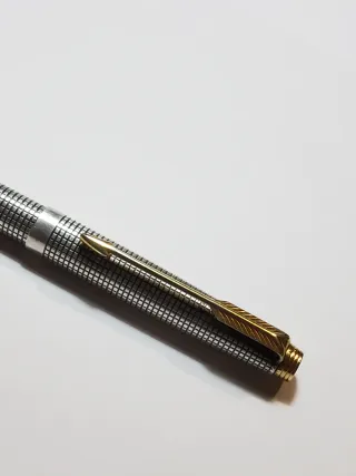 Parker 75 Cisele Argento Vintage Penna Sfera