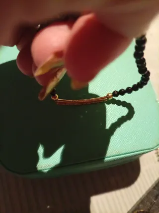 Pulsera Tous Onix Oro y Plata