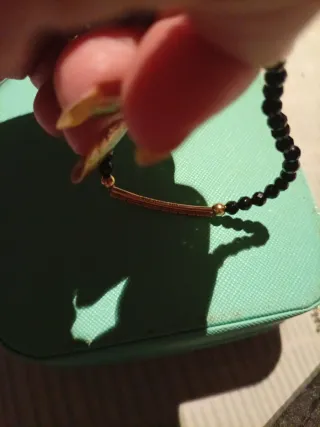 Pulsera Tous Onix Oro y Plata