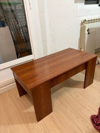 Mesa elevable de madera