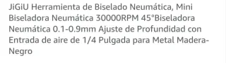 Herramienta biselado neumática