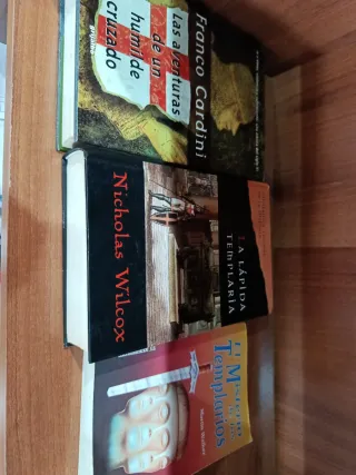 Novela histórica. Templarios. Lote de libros