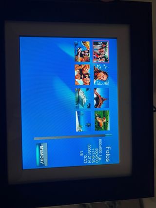 Marco Digital Fotos Marrón Nogal