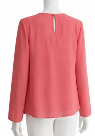 Camicia rosa manica lunga