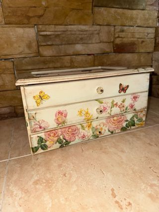 Joyero / Caja organizadora vintage con cajones