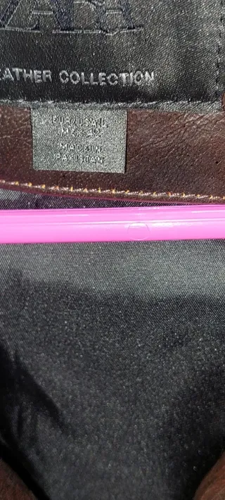 Chaqueta Zara Piel Hombre Nueva