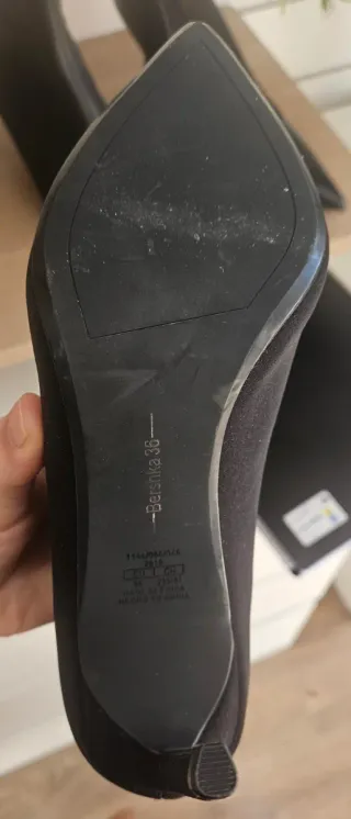 Botines calcetín negros tacón fino