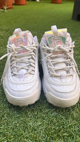 Zapatillas Fila Blancas Holográficas