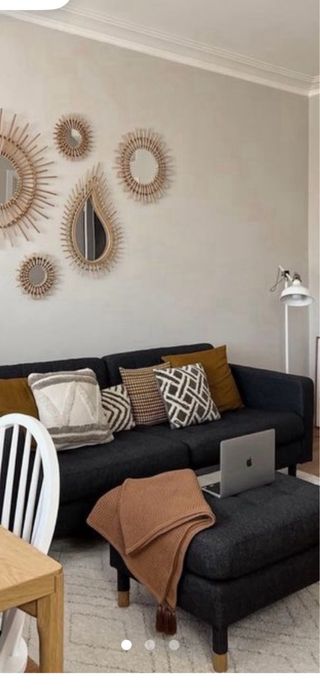 Sofá de 3 plazas +reposapiés