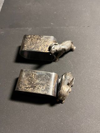 Portatovaglioli Argento Piatto