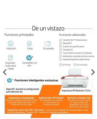 Stampante HP DeskJet 2700e Arancione/Bianco