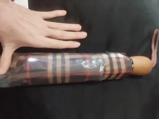 Paraguas plegable cuadros escoceses